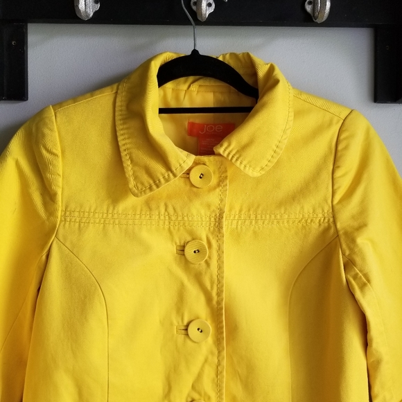 🧥JOE FRESH BRIGHT YELLOW LIGHT JACKET - Picture 2 of 10